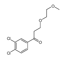 1-(3,4-dichlorophenyl)-3-(2-methoxyethoxy)propan-1-one Structure