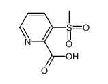 3-(Methylsulfonyl) picolinic acid structure