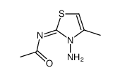 N-(3-amino-4-methyl-1,3-thiazol-2-ylidene)acetamide Structure