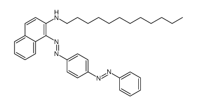 N-dodecyl-1-[(4-phenyldiazenylphenyl)diazenyl]naphthalen-2-amine Structure