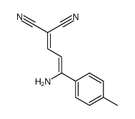 2-[3-amino-3-(4-methylphenyl)prop-2-enylidene]propanedinitrile Structure