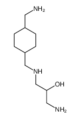 1-amino-3-[[4-(aminomethyl)cyclohexyl]methylamino]propan-2-ol结构式