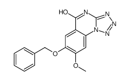 8-methoxy-7-phenylmethoxy-1H-tetrazolo[1,5-a]quinazolin-5-one结构式