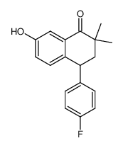 4-(4-Fluoro-phenyl)-7-hydroxy-2,2-dimethyl-3,4-dihydro-2H-naphthalen-1-one结构式