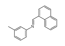 N-(3-methylphenyl)-1-naphthalen-1-ylmethanimine结构式