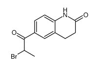 6-(2-bromopropanoyl)-3,4-dihydro-1H-quinolin-2-one Structure
