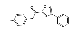 2-(4-methylphenyl)-1-(3-phenyl-1,2-oxazol-5-yl)ethanone Structure