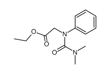(3,3-Dimethyl-1-phenyl-ureido)-acetic acid ethyl ester结构式