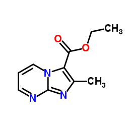 Ethyl 2-methyl-imidazole[1,2-a]pyrimidine 3-carboxylate structure