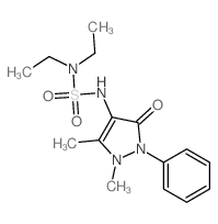 4-(diethylsulfamoylamino)-1,5-dimethyl-3-oxo-2-phenyl-pyrazole结构式