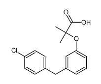 2-[3-[(4-chlorophenyl)methyl]phenoxy]-2-methylpropanoic acid结构式