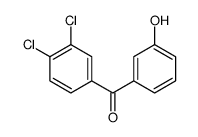 (3,4-dichlorophenyl)-(3-hydroxyphenyl)methanone结构式