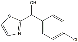 (4-Chloro-phenyl)-thiazol-2-yl-methanol结构式