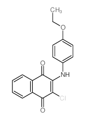 1,4-Naphthalenedione,2-chloro-3-[(4-ethoxyphenyl)amino]-结构式