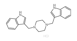 3-((4-(1H-indol-3-ylmethyl)-1-piperazinyl)methyl)-1H-indole结构式