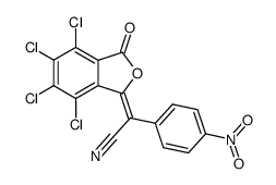 (4-Nitro-phenyl)-[4,5,6,7-tetrachloro-3-oxo-3H-isobenzofuran-(1E)-ylidene]-acetonitrile结构式