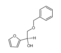 (R)-1-(2-furyl)-2-O-benzyl-1,2-ethanediol结构式