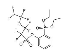 2-(diethoxyphosphonyl)phenyl 1,1,2,2-tetrafluoro-2-(1,1,2,2-tetrafluoroethoxy)ethanesulfonate Structure