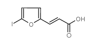 (E)-3-(5-碘-2-呋喃基)丙-2-烯酸结构式