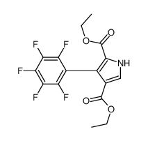diethyl 3-(2,3,4,5,6-pentafluorophenyl)-1H-pyrrole-2,4-dicarboxylate Structure