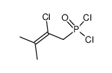 (2-chloro-3-methyl-2-butenyl)phosphonic dichloride结构式