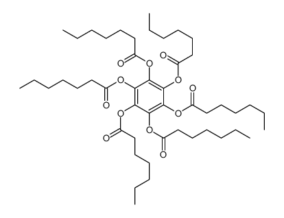 [2,3,4,5,6-penta(heptanoyloxy)phenyl] heptanoate结构式