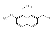 (7,8-dimethoxynaphthalen-2-yl)methanol structure