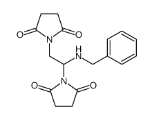 1-[2-(benzylamino)-2-(2,5-dioxopyrrolidin-1-yl)ethyl]pyrrolidine-2,5-dione结构式