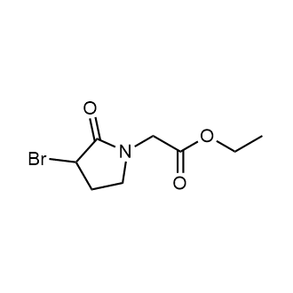 Ethyl 2-(3-bromo-2-oxopyrrolidin-1-yl)acetate Structure