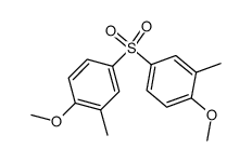 bis-(4-methoxy-3-methyl-phenyl)-sulfone Structure