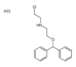 2-benzhydryloxy-N-(2-chloroethyl)ethanamine,hydrochloride Structure