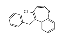 5-benzyl-4-chloro-1-benzothiepine Structure