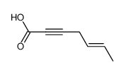 (E)-hept-5-en-2-ynoic acid结构式