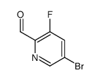 5-溴-3-氟吡啶-2-羧醛结构式
