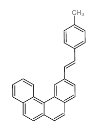 Benzo[c]phenanthrene, 2-[2-(4-methylphenyl)ethenyl]- (en) Structure