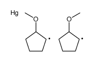 bis(2-methoxycyclopentyl)mercury Structure