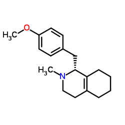 (R)-1,2,3,4,5,6,7,8-Octahydro-1-[(4-Methoxyphenyl)Methyl]-2-Methylisoquinoline Structure