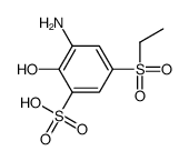 3-amino-5-ethylsulfonyl-2-hydroxybenzenesulfonic acid结构式