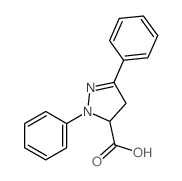 2,5-diphenyl-3,4-dihydropyrazole-3-carboxylic acid structure