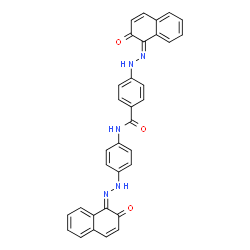 4-[(2-Hydroxy-1-naphthalenyl)azo]-N-[4-[(2-hydroxy-1-naphthalenyl)azo]phenyl]benzamide Structure