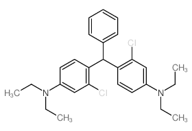 Benzenamine, 4,4'-(phenylmethylene)bis[3-chloro-N,N-diethyl-结构式