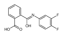 2-[[(3,4-DIFLUOROPHENYL)AMINO]CARBONYL]-BENZOIC ACID结构式