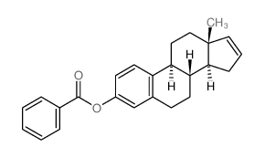 Estra-1,3,5(10),16-tetraen-3-ol,benzoate (8CI) structure