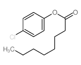 Octanoic acid,4-chlorophenyl ester结构式