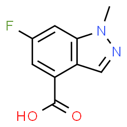 6-氟-1-甲基-1H-吲唑-4-甲酸结构式
