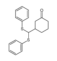 3-(bis(phenylthio)methyl)cyclohexanone Structure