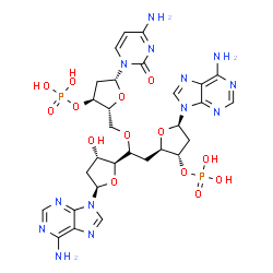 deoxyadenylyl-(3'-5')-deoxycytidylyl-(3'-5')-deoxyadenosine结构式