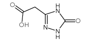 (5-氧代-4,5-二氢-1H-1,2,4-三唑-3-基)乙酸结构式