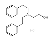 Ethanol,2-[bis(2-phenylethyl)amino]-, hydrochloride (1:1) Structure