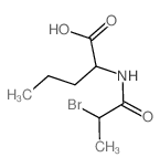 Norvaline,N-(2-bromo-1-oxopropyl)-结构式